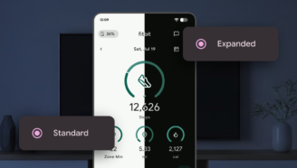 Экран настроек темной темы и автоматической тематизации иконок в Android 16