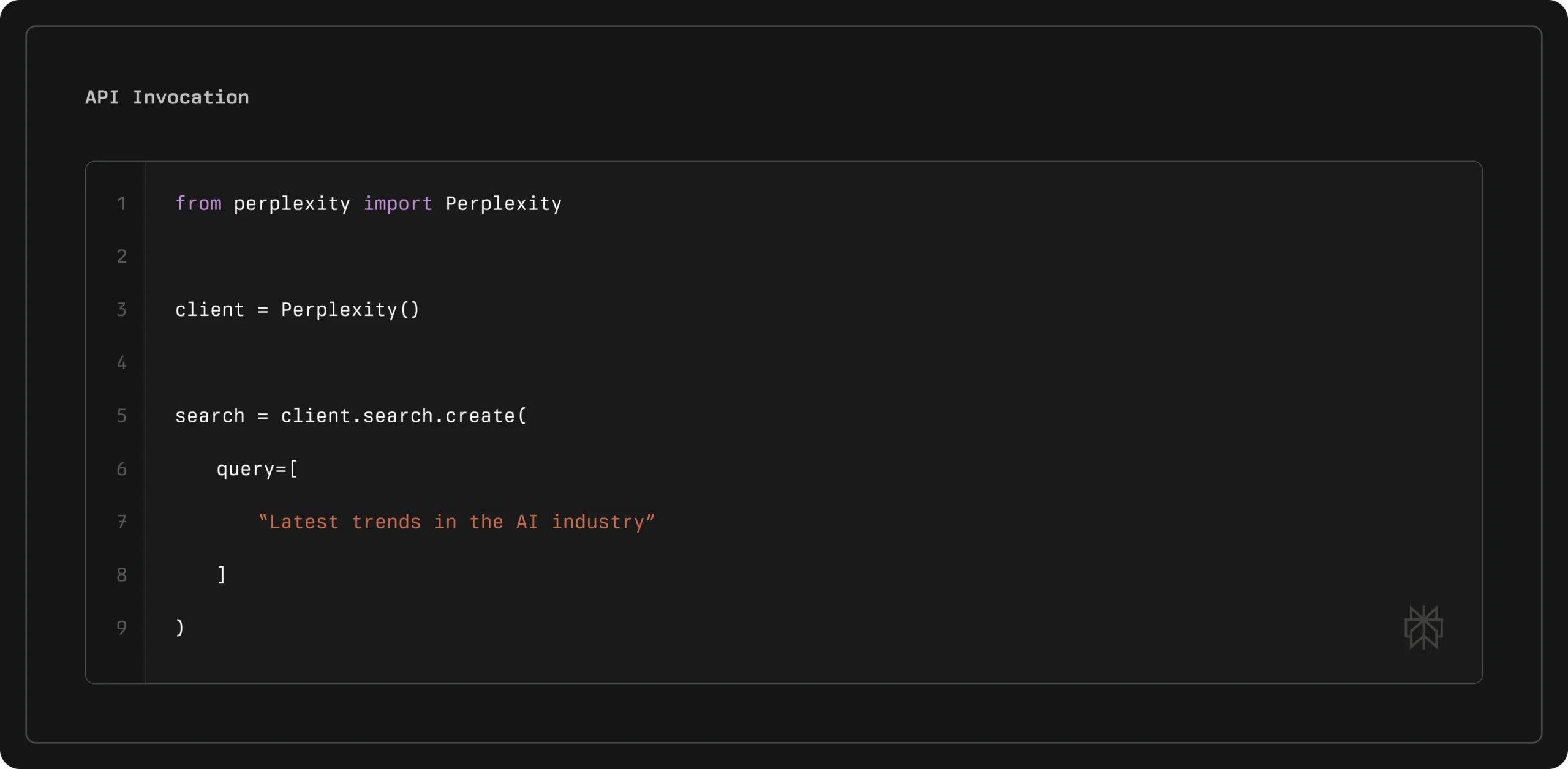 Диаграмма архитектуры поискового API Perplexity с доступом к интернет-масштабному поиску