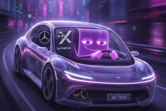 Автомобили от НВидиа - карикатурная иллюстрация