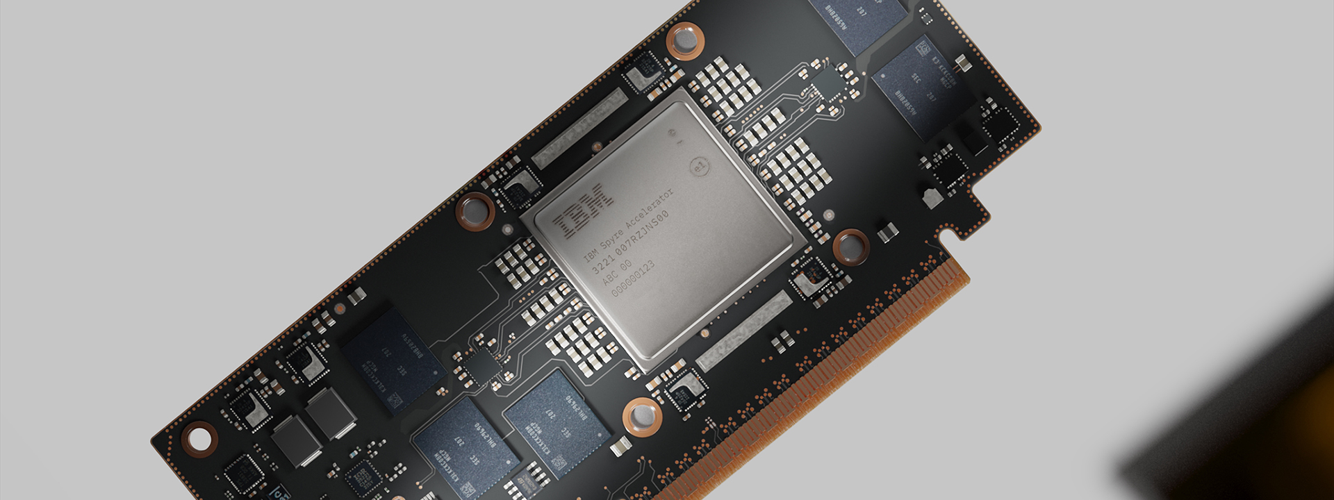 Баннер с изображением чипа IBM Telum Spyre