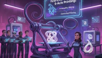 3D-принтер с пятью осями