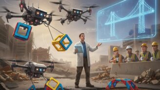 Дроны с ИИ осваивают 3D-печать