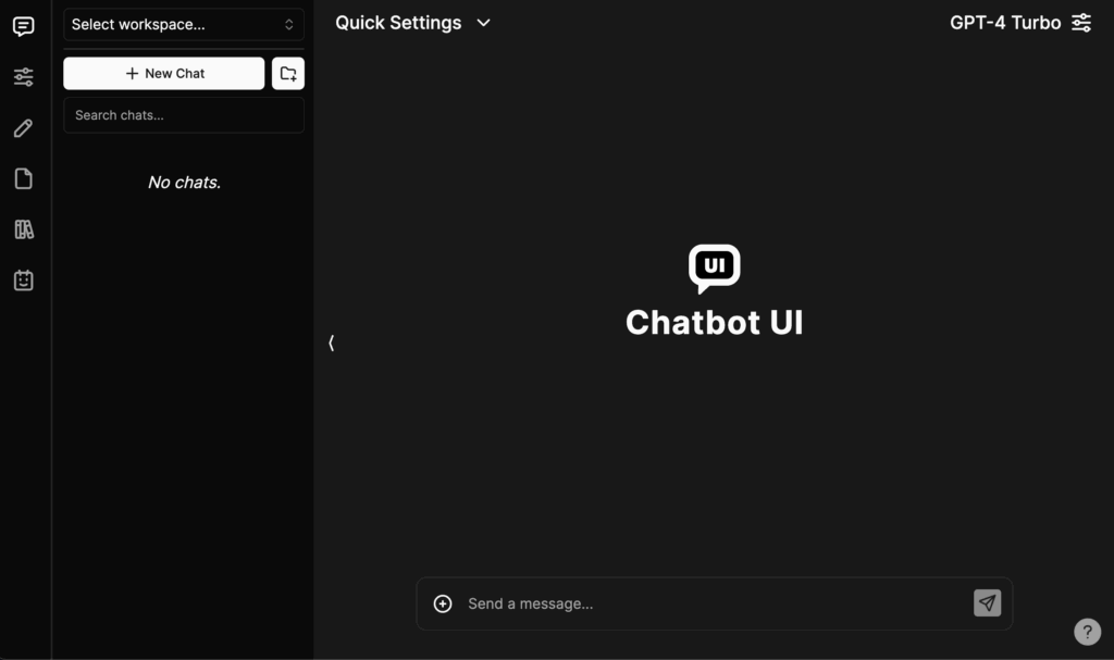 Скриншот ChatbotUI