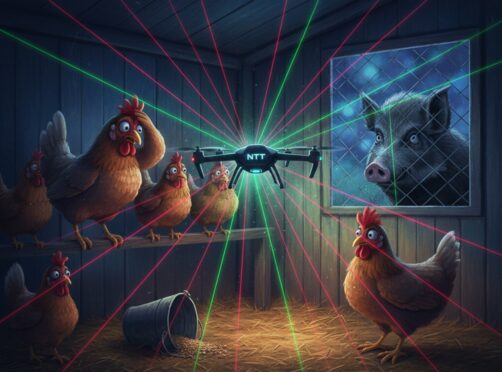 Дроны с лазерами защищают курятники