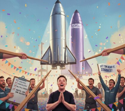 SpaceX посадила Starship