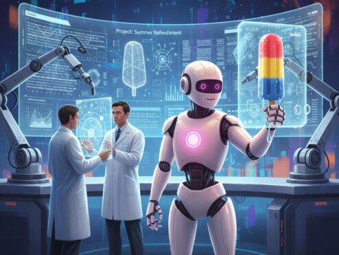 Manus раздает мороженое