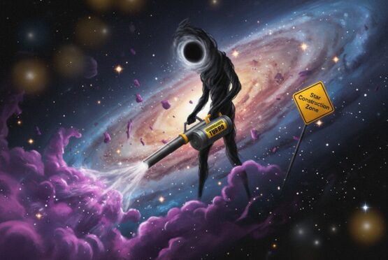 Рекордные порывы ветра от черной дыры