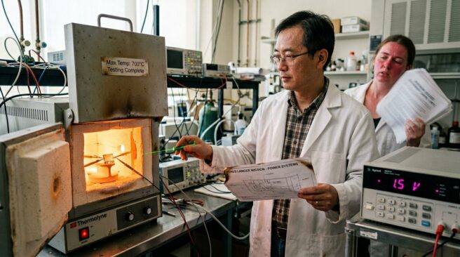 чип работает при 700 градусах