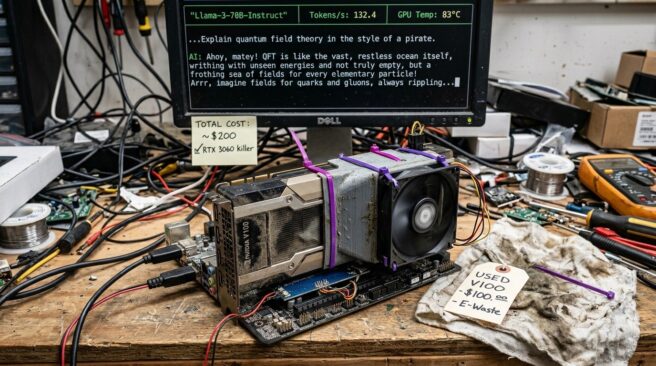 NVIDIA Tesla V100 запускает LLM