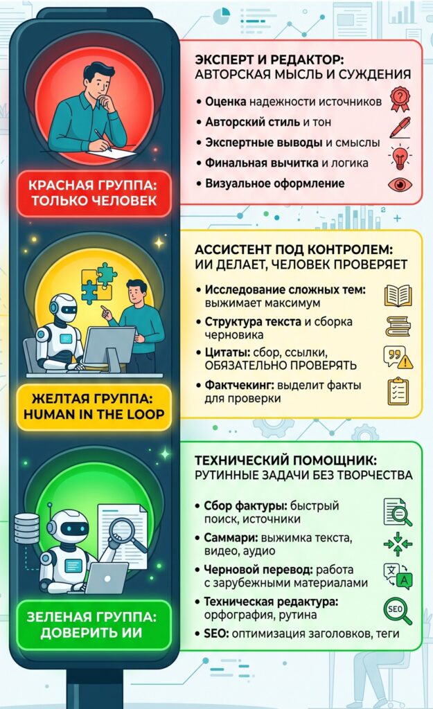 этапы написания стать с ИИ
